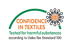 Bildet viser confidence in textiles sin logo.
